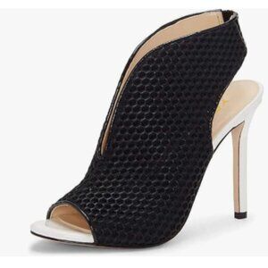 YDN Black Chic Slingback Peep Toe High Heel Sandals Ankle Boots Cutout Shoe